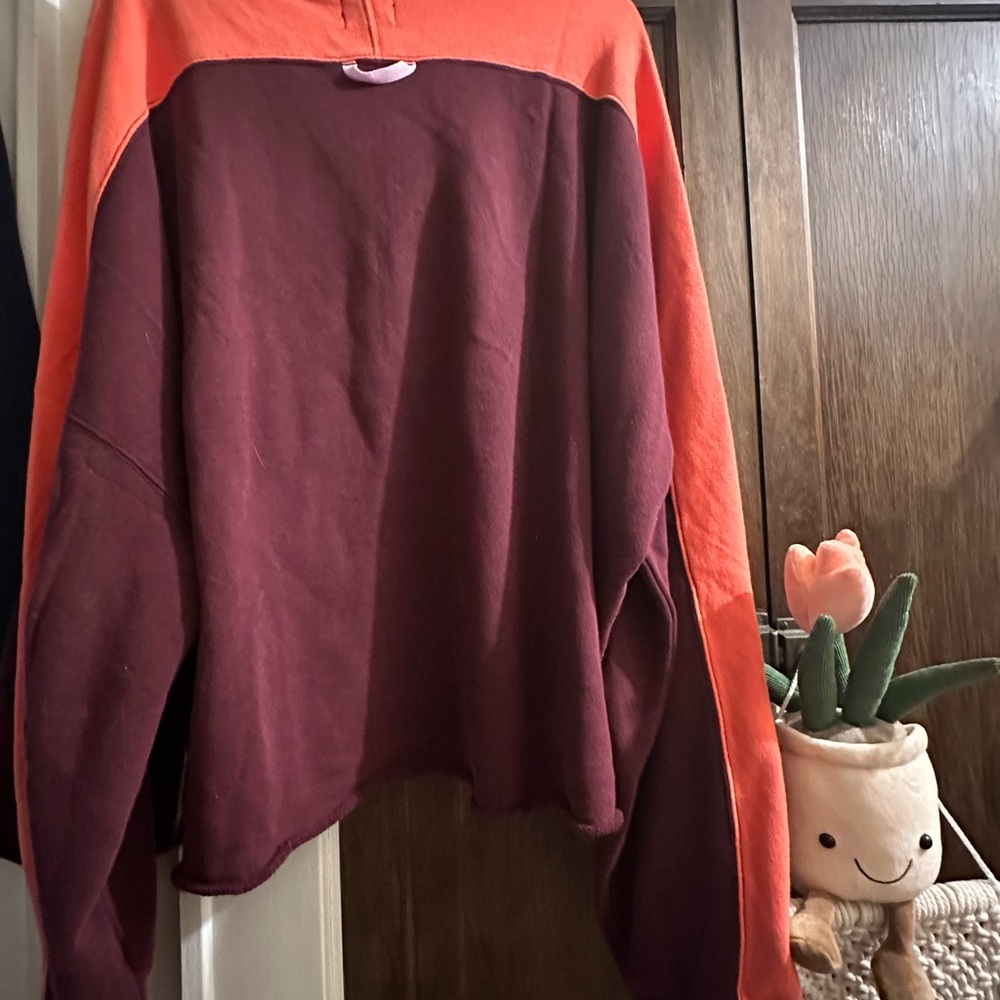 NWT Free People size XL half zip sweatshirt - Picture 7 of 8